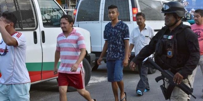 Capturan a varios migrantes hondureños en Cancún México