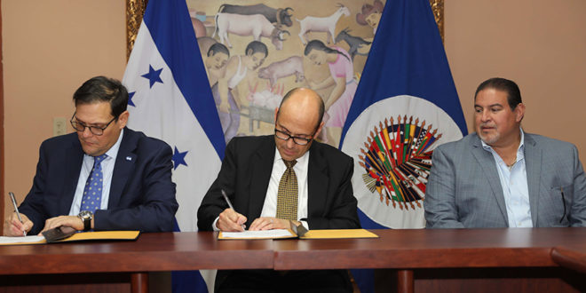 Honduras y Cicad firman convenio para contrarrestar consumo de drogas