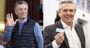 Mauricio Macri y Alberto Fernández se disputan la presidencia Argentina