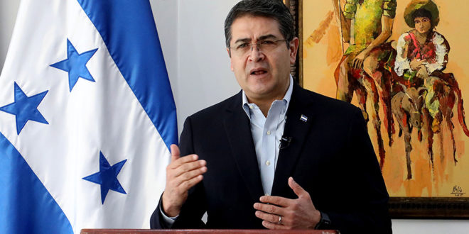 Presidente Hernández rechaza que Honduras sea un narco-Estado