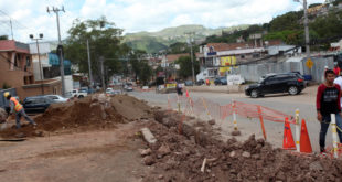 Tramo de avenida La Paz será cerrado temporalmente en Tegucigalpa