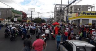 Hondureños protestan en apoyo a la continuidad de la MACCIH