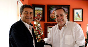 Presidente Hernández y gobernante electo de Guatemala acuerdan cooperación