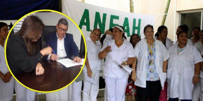 Enfermeras y enfermeros auxiliares suspenden el paro en Honduras