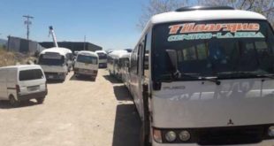 Transportistas paralizan unidades por cobro de extorsión en Tegucigalpa