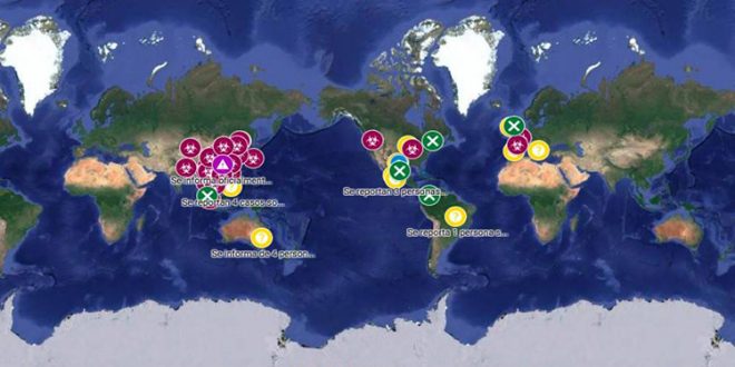 Así avanza el coronavirus en el mundo según Google Maps