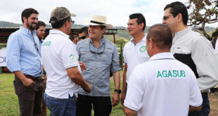 Presidente Hernández lanza el primer distrito lechero del país en Subirana, Yoro