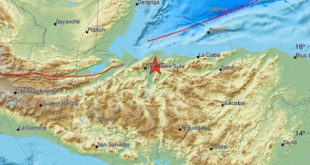 Dos sismos de magnitud 4.1 y 3.0 sacuden el norte de Honduras