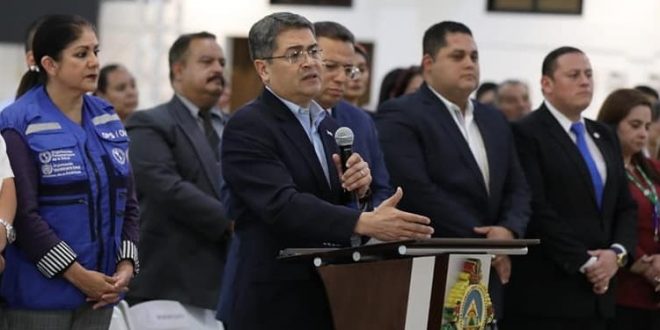 Presidente Hernández llama a hacer un solo frente y evitar el pánico ante el coronavirus