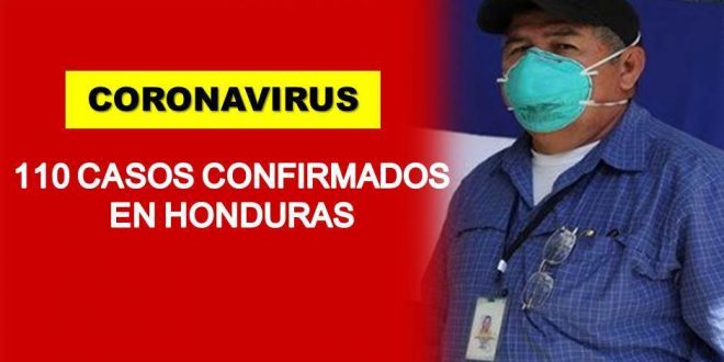 Honduras supera el centenar de casos por COVID-19: Ya son 110