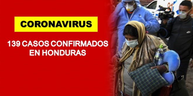 Coronavirus: Honduras reporta 29 nuevos casos y sube a 139 las personas infectadas