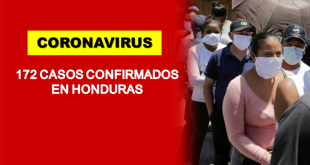 A 172 se eleva la suma de casos por coronavirus y 10 muertes en Honduras