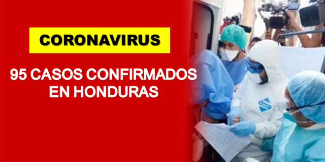 Sube a 95 la cifra de casos positivos de coronavirus en Honduras