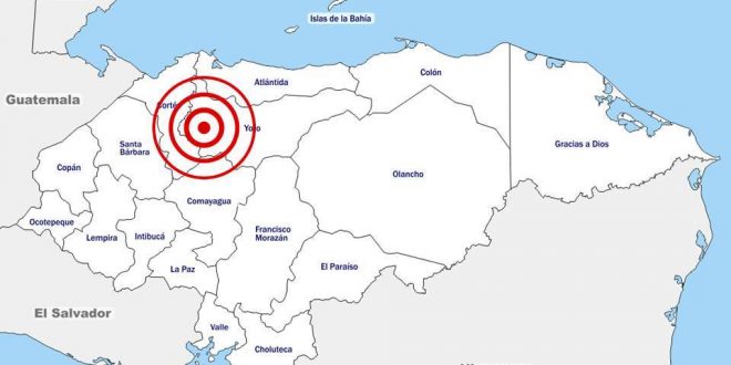 Sismo de 3.9 se registró este domingo en la zona Norte de Honduras