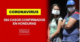 Honduras confirma 39 casos positivos de covid-19; suben a 382 los contagiados