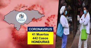 Honduras confirma 41 muertos y 442 personas contagiadas por COVID-19