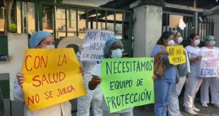 Médicos hondureños realizan protestas de 20 minutos diarios por falta de equipo de protección