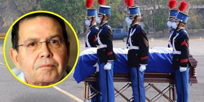 Sepultan restos del expresidente de Honduras Rafael Leonardo Callejas