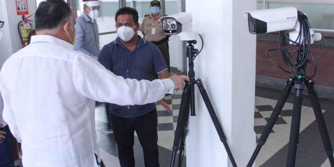Instalan 10 cámaras termográficas para detectar fiebre en SPS