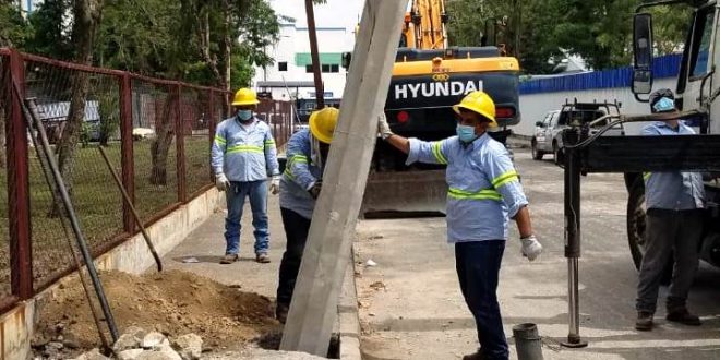 ENEE inicia instalación eléctrica para Hospital Móvil de Tegucigalpa