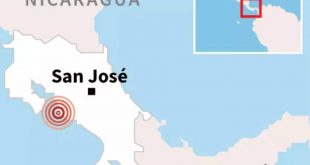 Temblor de magnitud 6,0 grados sacudió Costa Rica