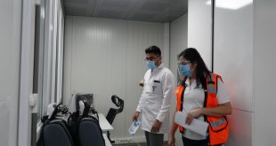 Directores de sanatorios inspeccionan hospital móvil de SPS