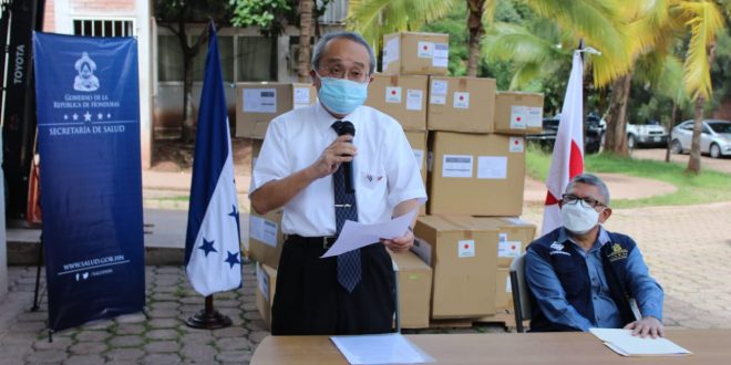 Gobierno de Japón entrega primer lote de equipo médico a Salud