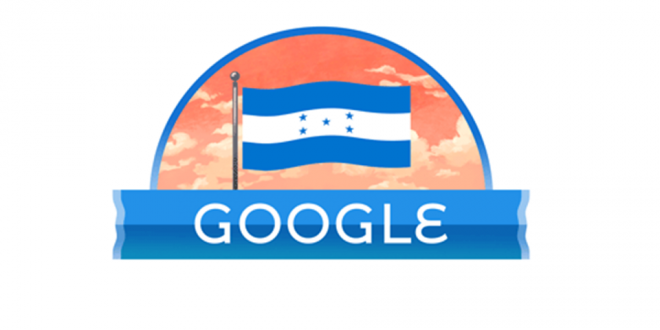 Google honra a Honduras el 199 aniversario de Independencia con un doodle