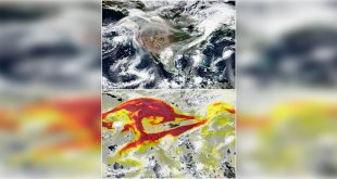La NASA capta dos imágenes de los incendios en el oeste de EEUU