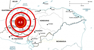 ALERTA: Temblor de magnitud 4.9 sacude el occidente de Honduras