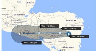 Iota provocará lluvias por 24 horas desde este mediodía en Honduras