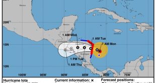 Gobierno concede asueto martes y miércoles por llegada de huracán Iota