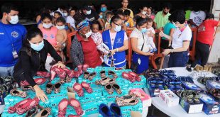 Entregan zapatos a más de 2 mil damnificados de San Pedro Sula