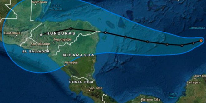 Cenaos: Iota ingresaría a Honduras convertida en huracán 3
