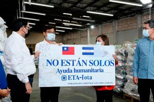 Taiwán dona $3 millones para brindar ayuda humanitaria a afectados por Eta e Iota