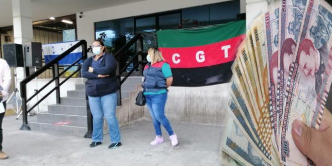 Empleados de la ENEE protestan por falta de pago de salarios y aguinaldo