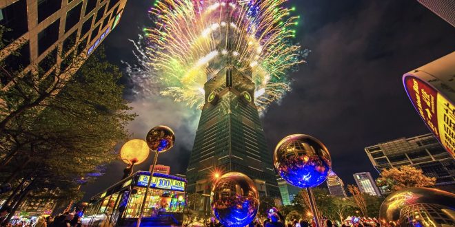 Fuegos artificiales del Taipei 101 para el Año Nuevo contará con efectos 3D para saludar al personal médico