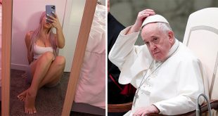 Otra modelo erótica alega que desde la cuenta del papa Francisco le dieron “like” a una de sus explícitas fotos