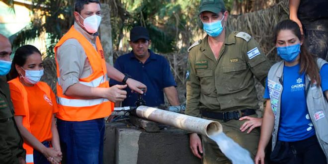 Habilitan red de agua en la comunidad Cruz de Valencia, en La Lima