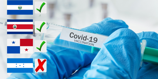 Mientras Honduras sigue a la espera, El Salvador, Costa Rica y Panamá ya aplican la vacuna contra la Covid-19