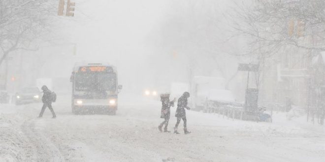 Temporal de nieve “viste de blanco” a Nueva York y todo el noreste de EEUU