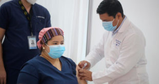 Inmunizado el 100 % del personal de primera línea en el Valle de Sula