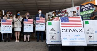 Gobierno de los Estados Unidos de América realiza nueva donación de vacunas contra COVID-19 a Honduras