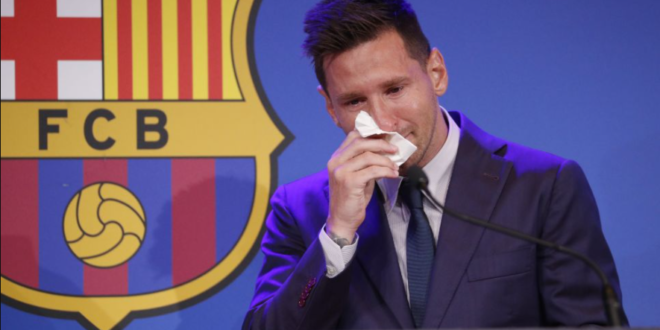 Lionel Messi se despide entre lágrimas del FC Barcelona