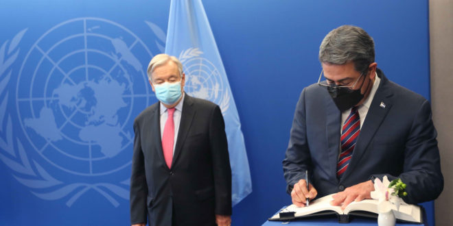 Presidente Hernández propone ante la ONU reformar el sistema de la OMS