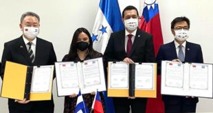 Vice Canciller de Taiwán visita Honduras en celebración del aniversario de lazos diplomáticos y apoyar Plan de Reconstrucción y Desarrollo Sostenible