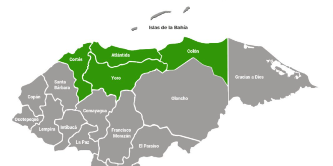 Extienden alerta verde por lluvias para cuatro departamentos de Honduras