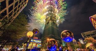 Torre Taipéi 101 para el Año Nuevo disparará 16.000 fuegos artificiales en 360 segundos