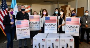 EEUU a dona a Honduras 349,830 dosis de vacunas contra Covid-19