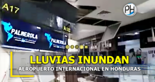 Lluvias inundan Aeropuerto Internacional de Palmerola en Comayagua